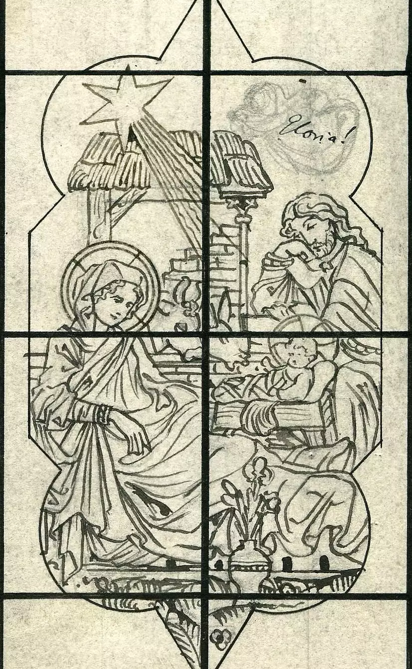 Weihnachtsfenster 19. Jahrhundert