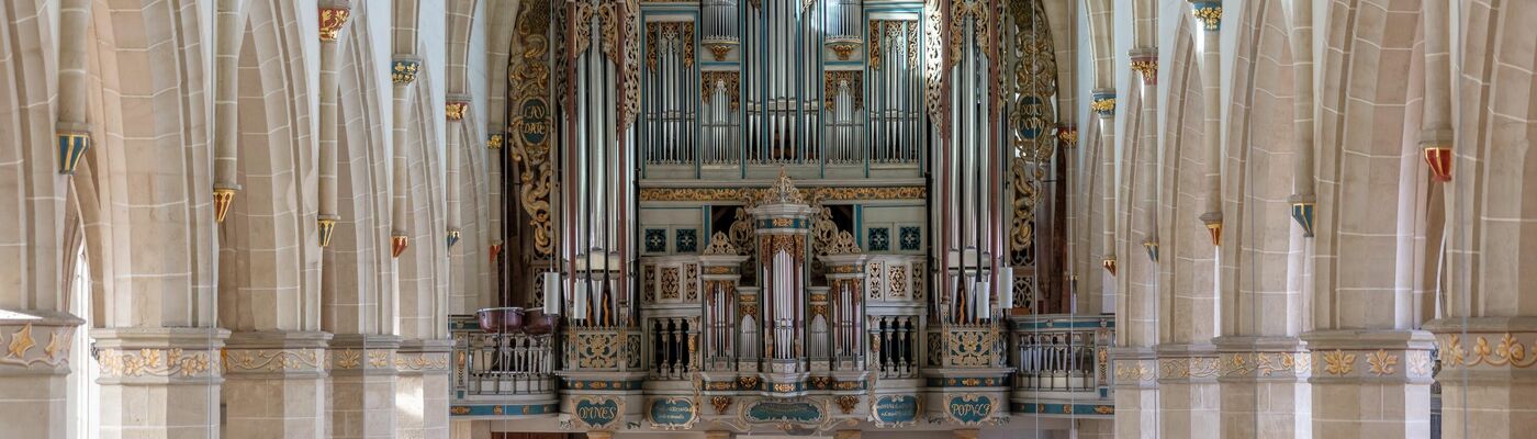 Die Schuke-Orgel von 1978 mit dem Orgelprospekt von 1648