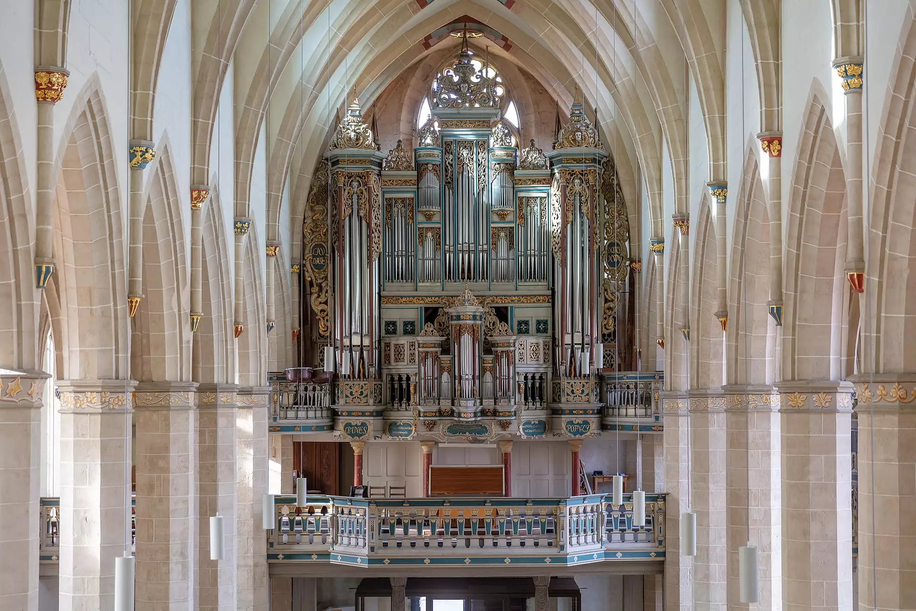 Die Schuke-Orgel von 1978 mit dem Orgelprospekt von 1648