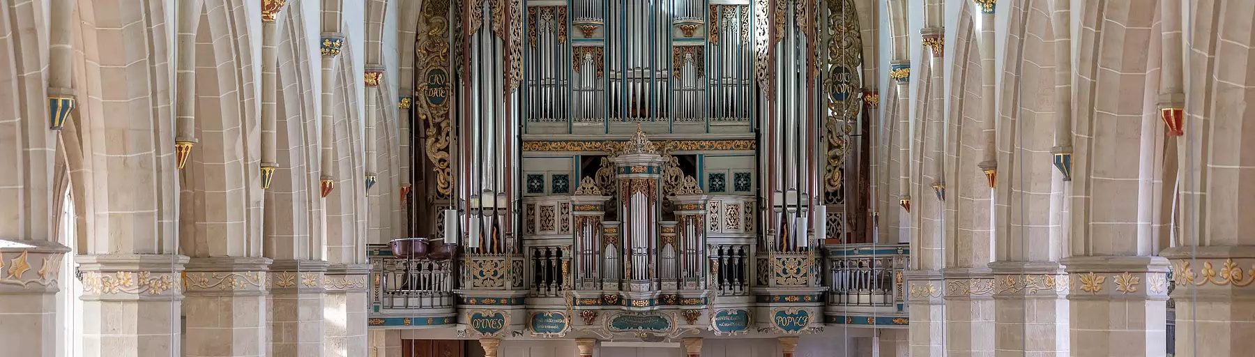 Die Schuke-Orgel von 1978 mit dem Orgelprospekt von 1648