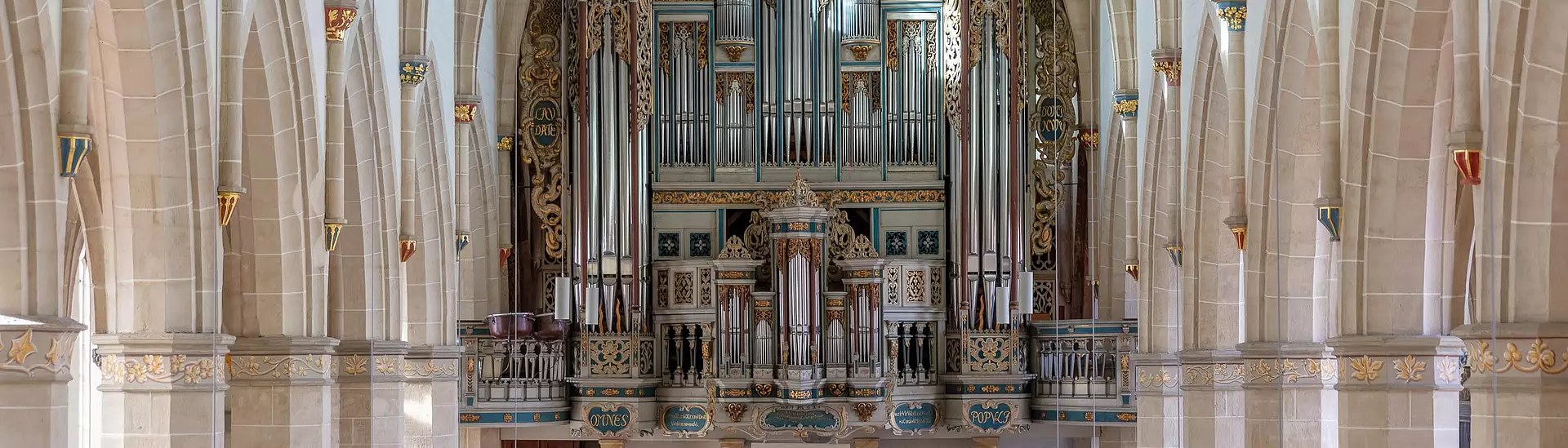 Die Schuke-Orgel von 1978 mit dem Orgelprospekt von 1648